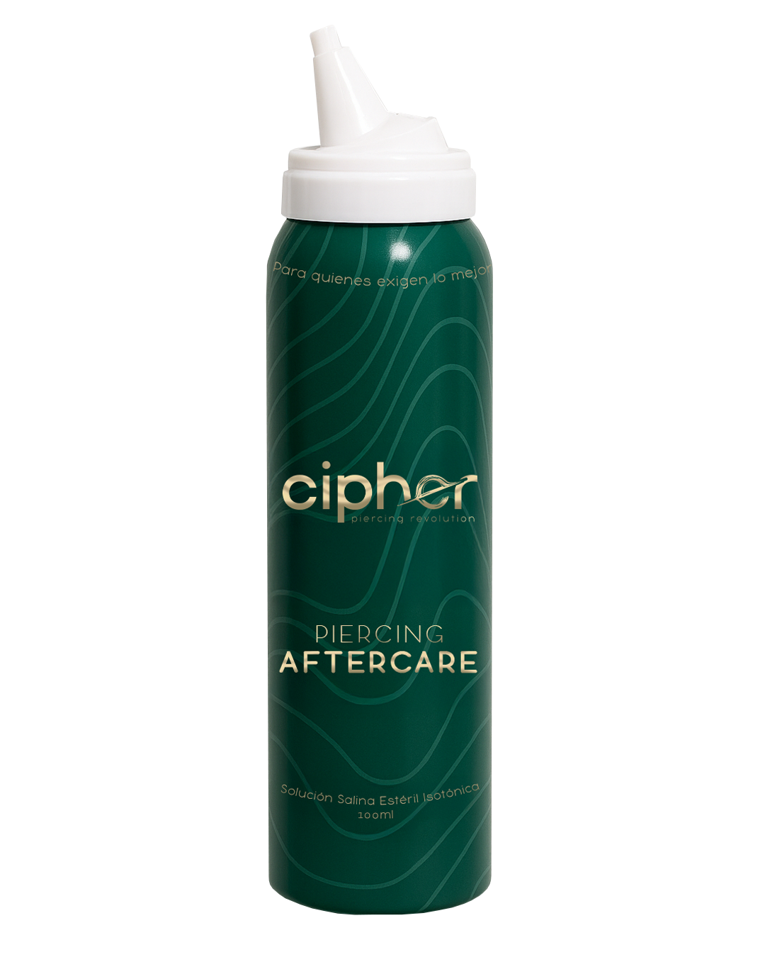 Solución salina Cipher Piercing Aftercare para el cuidado y limpieza de piercings